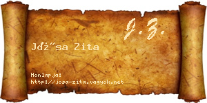 Jósa Zita névjegykártya